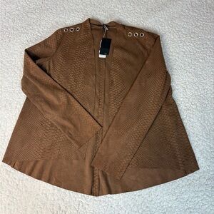 Renuar Brown Textured Blazer